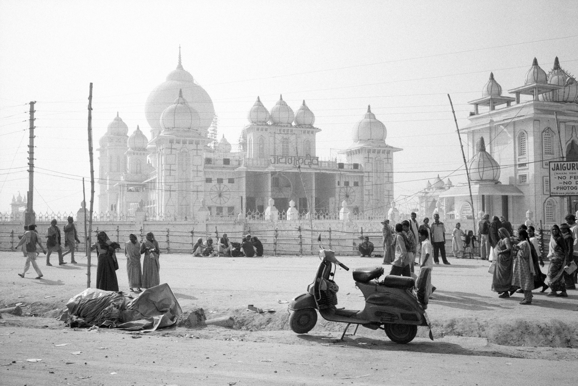 Scooter at the Taj Mahal, Agra